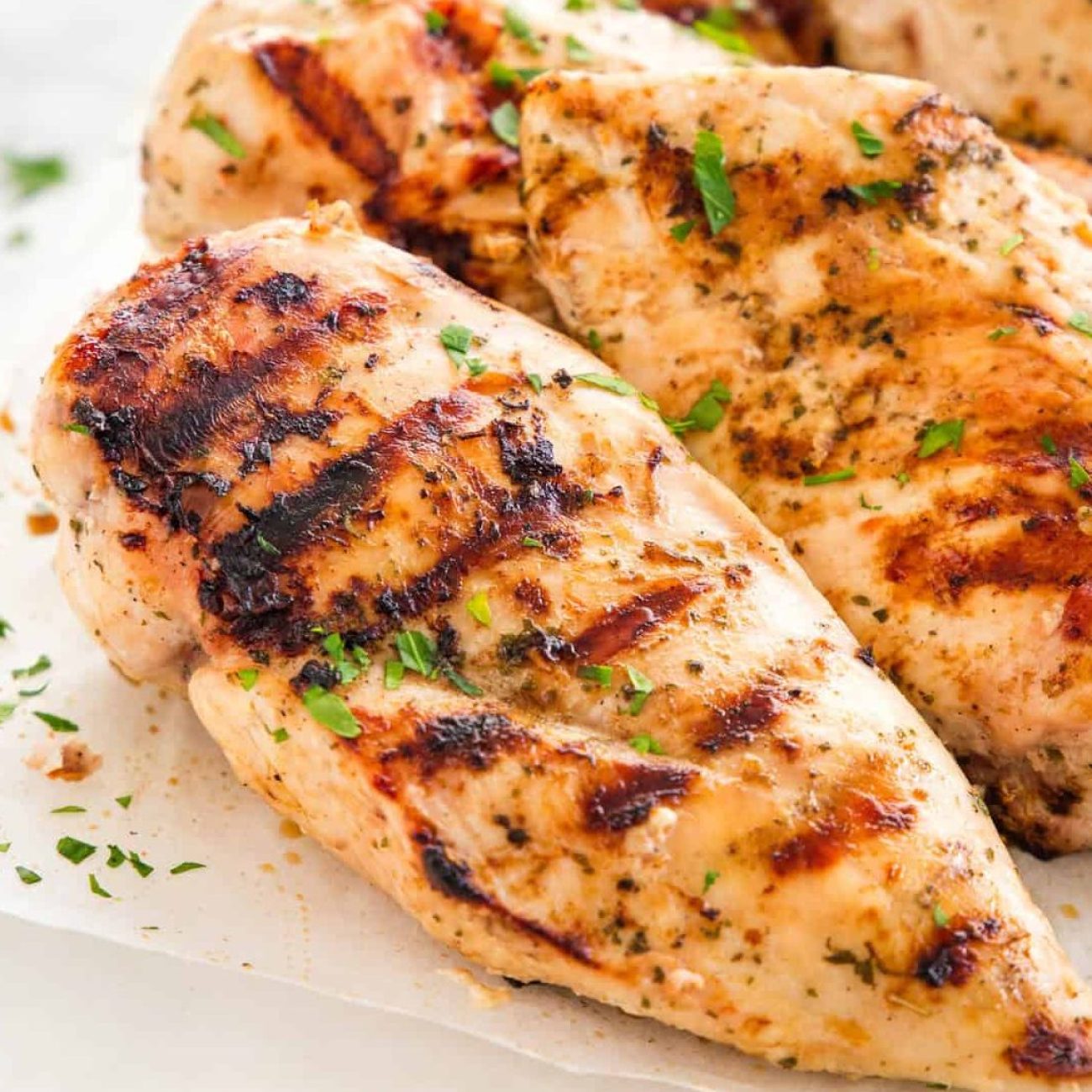 Grilled Wine Marinated Chicken Breasts