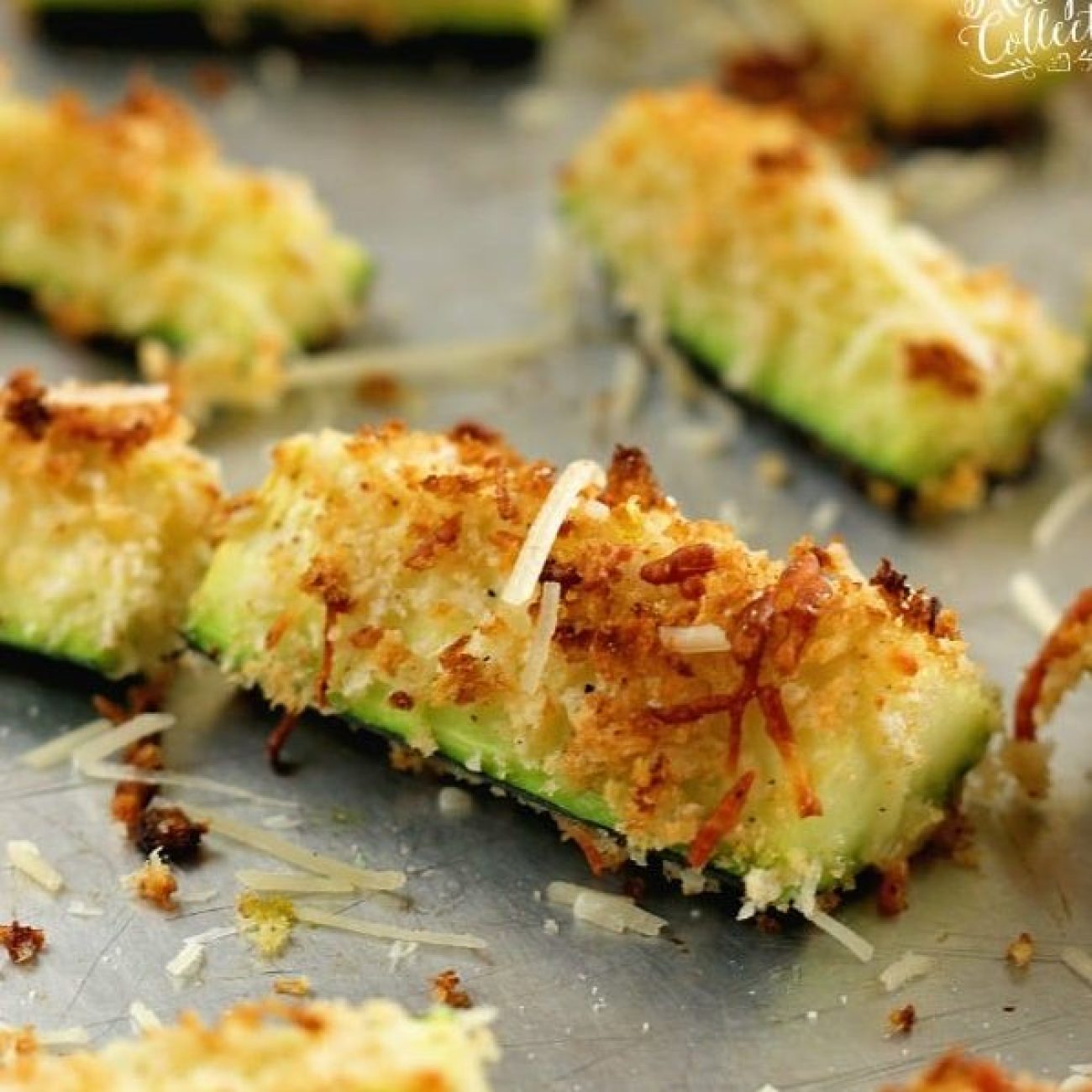 Grilled Zucchini Parmigiano Crumbed