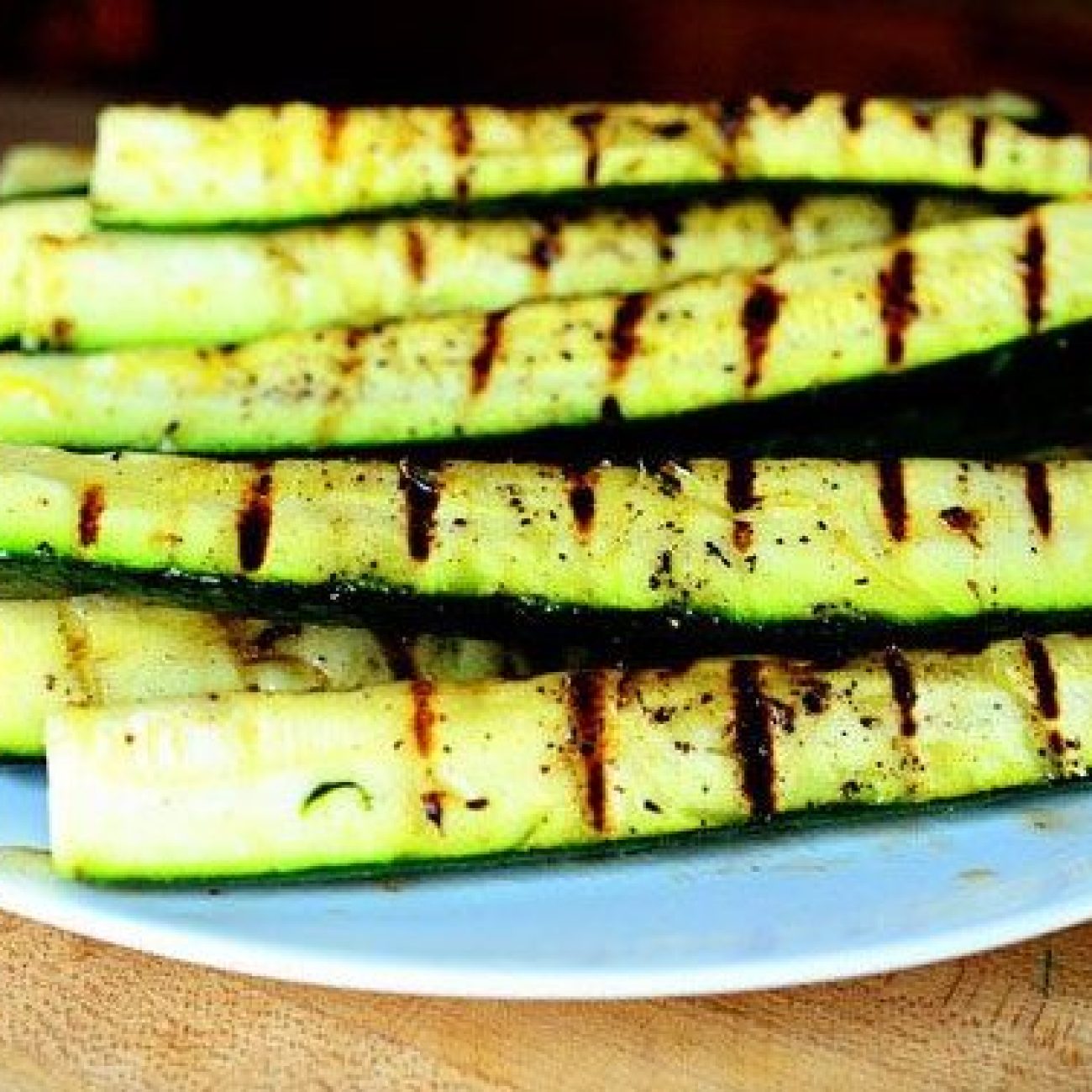 Grilled Zucchini With Sea Salt