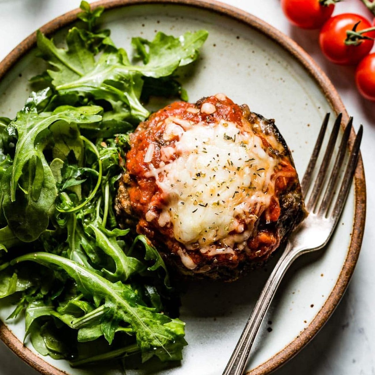 Ground Beef And Ham Stuffed Mushrooms