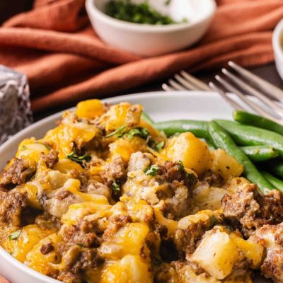 Ground Beef Soup Casserole