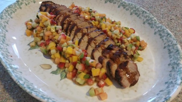 Guava-Glazed Pork Tenderloin With Cilantro