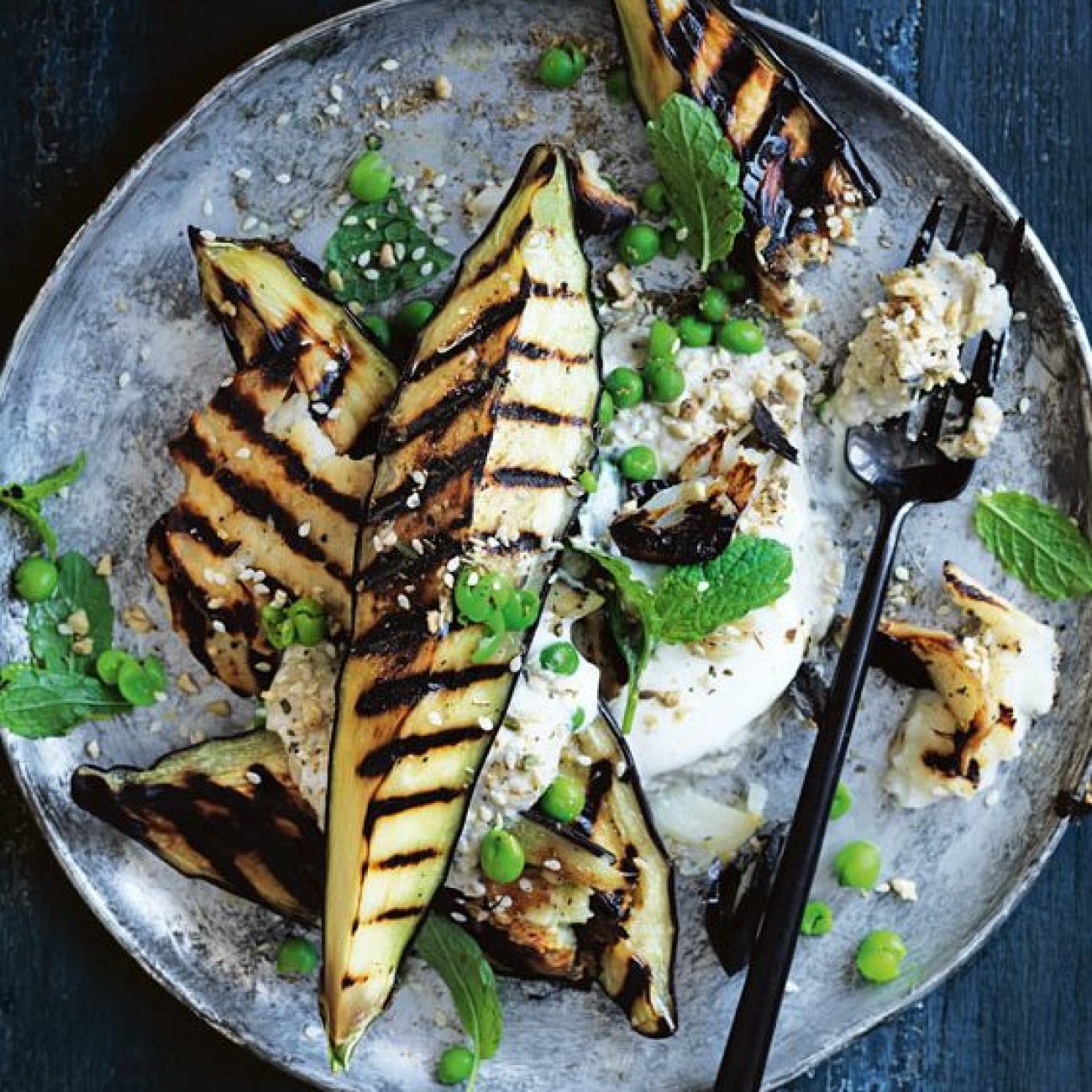 Halloumi And Eggplant Aubergine