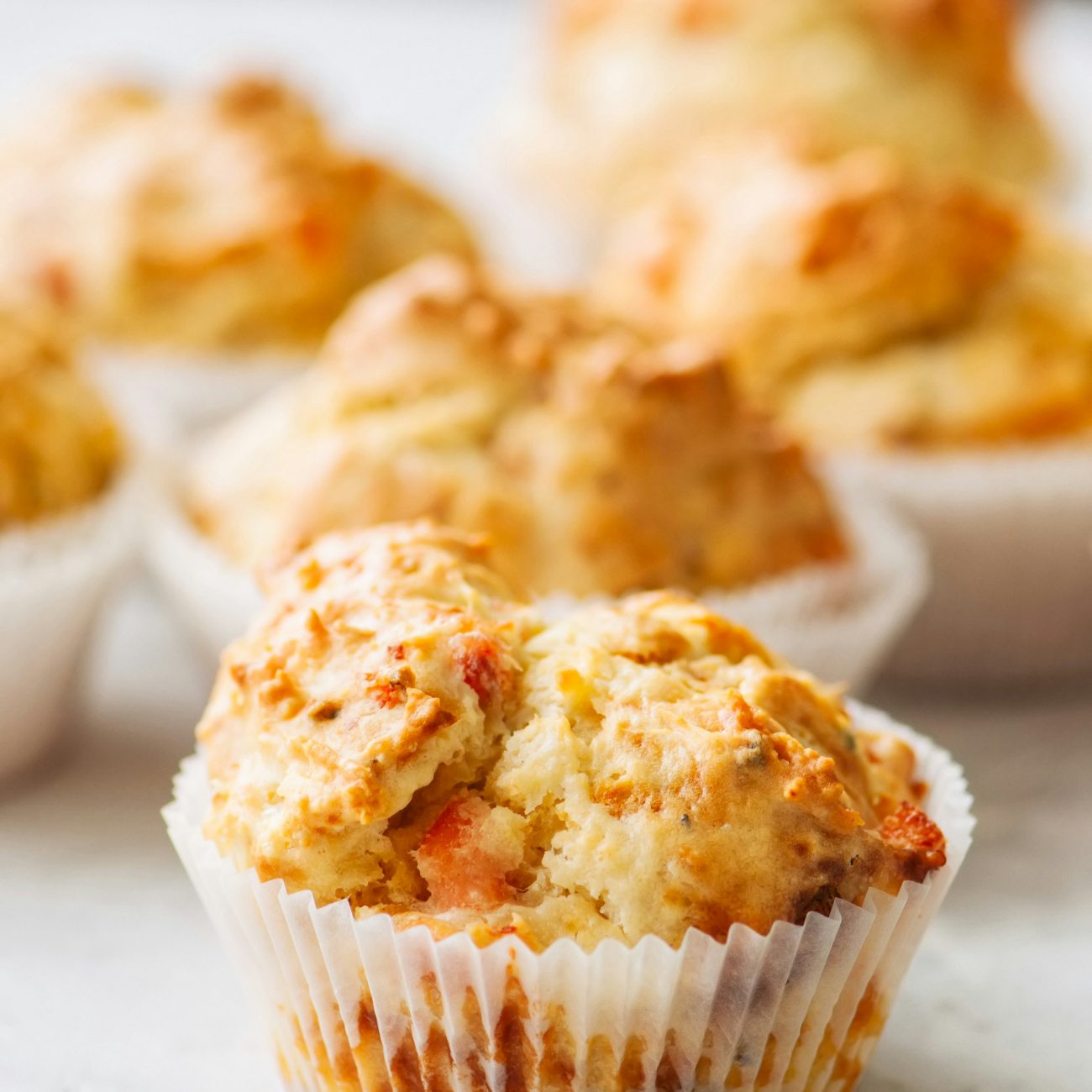 Ham And Cheddar Muffins