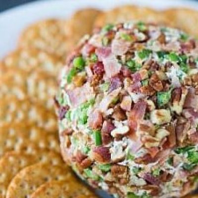 Ham And Cheese Ball With Roasted Pecans