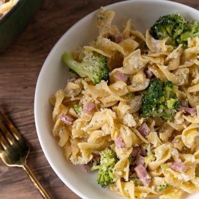 Ham, Broccoli, Noodle Casserole