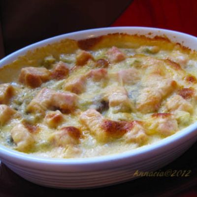 Ham Casserole With Asparagus And Cheddar