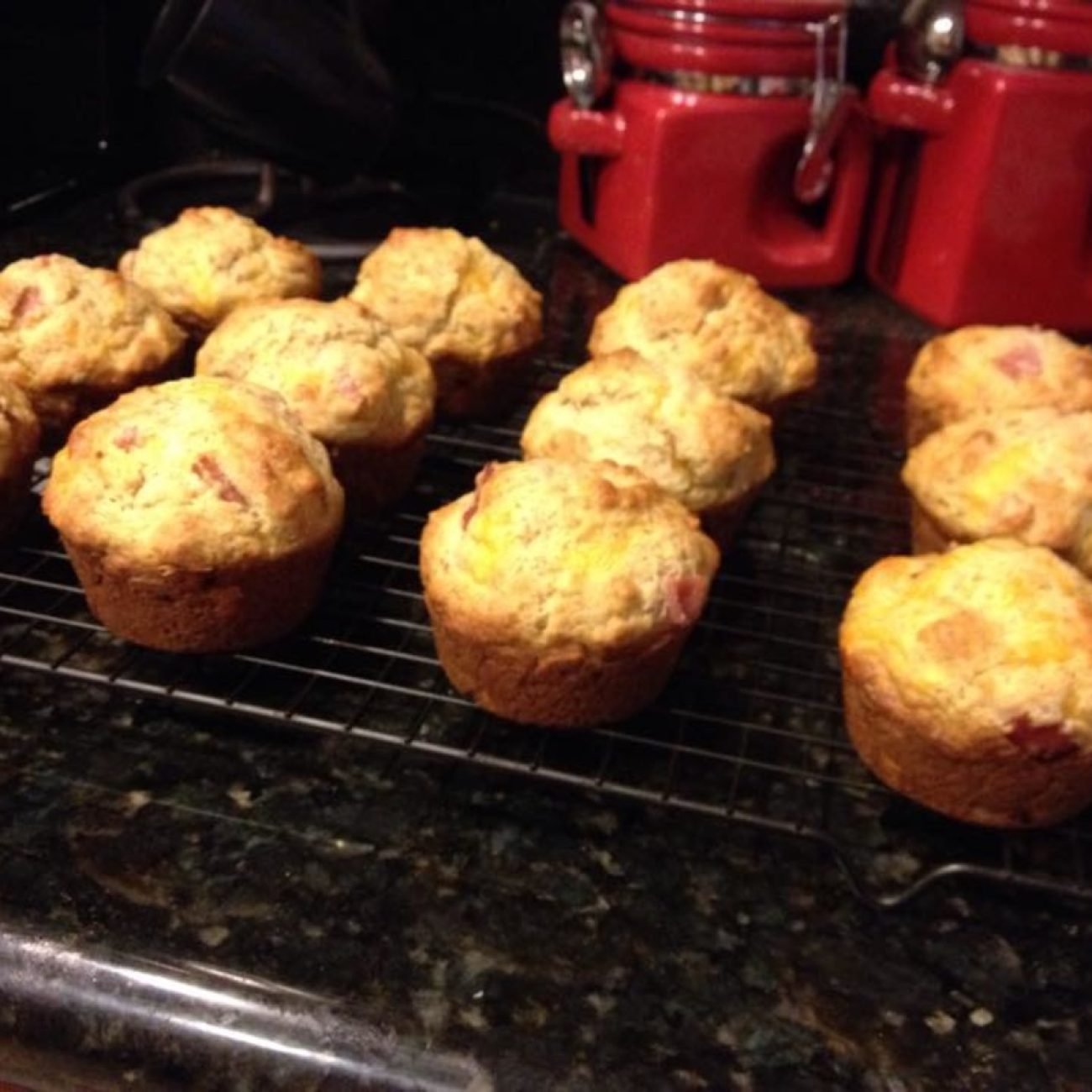 Ham, Cheese And Mustard Muffins