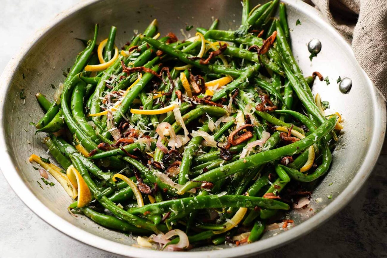Haricots Verts With Warm Shallot