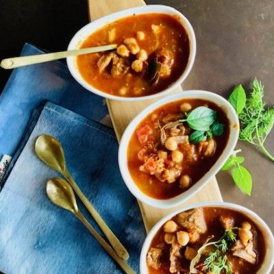 Harira Chickpea, Lamb And Coriander