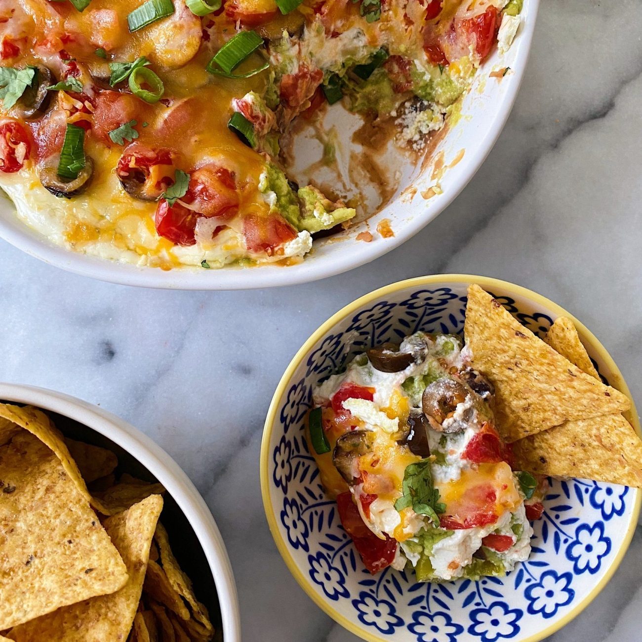 Healthy 7-Layer Mexican Dip: South Beach Diet-Friendly & Fat-Free