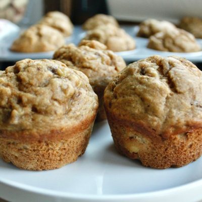 Healthy Apple Walnut Muffins