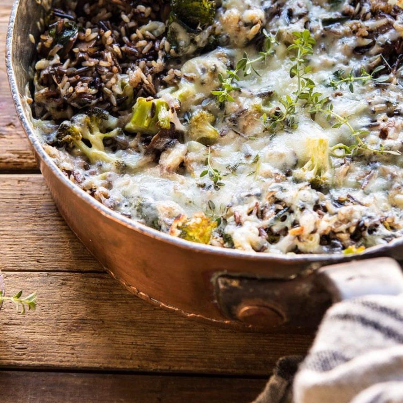 Healthy Chicken and Broccoli Wild Rice Casserole