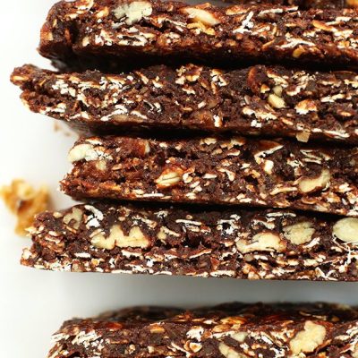 Healthy Chocolate Nut Squares