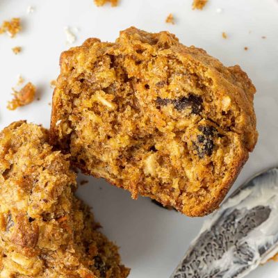 Healthy Oatmeal Raisin Muffins