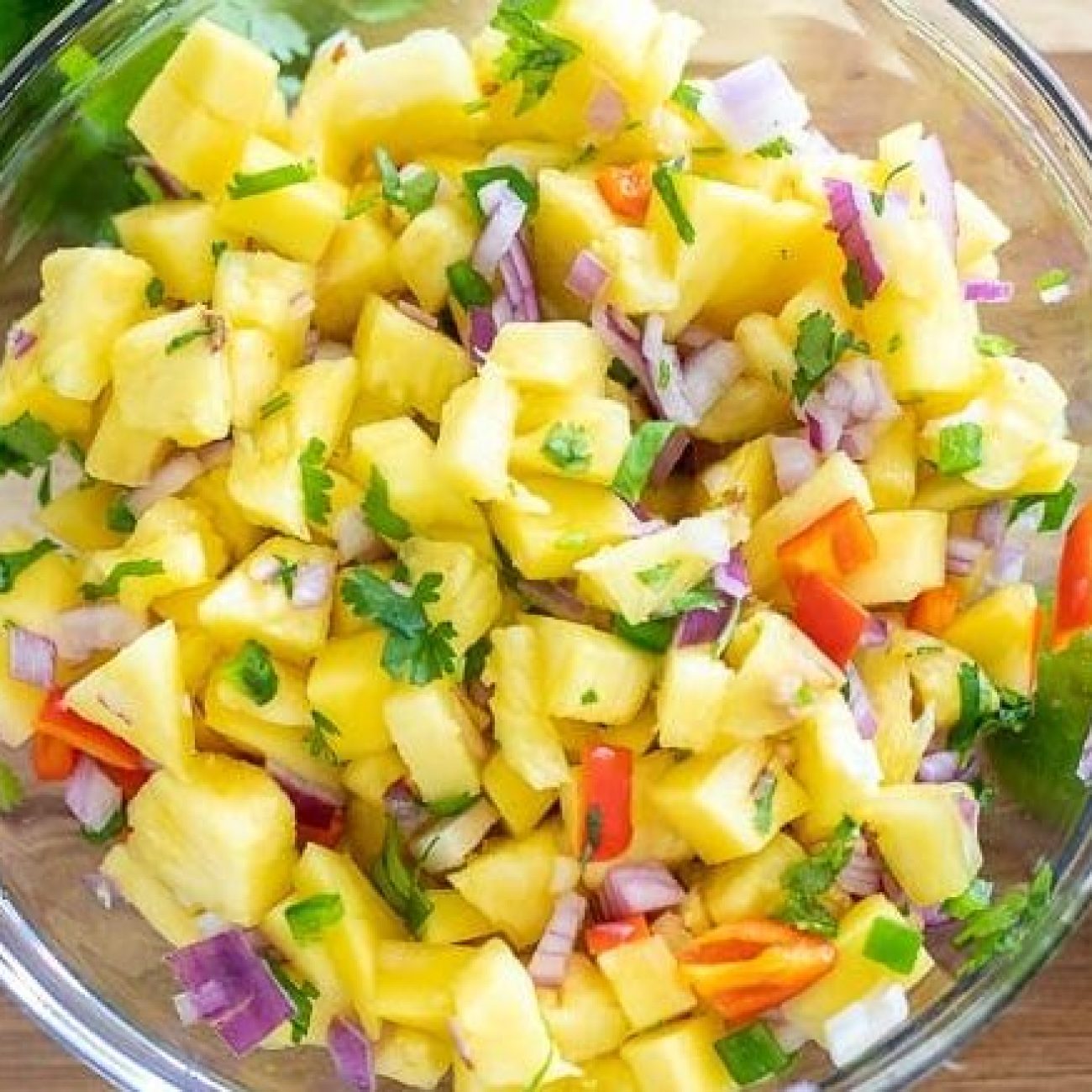 Healthy Pineapple- Mango Salsa