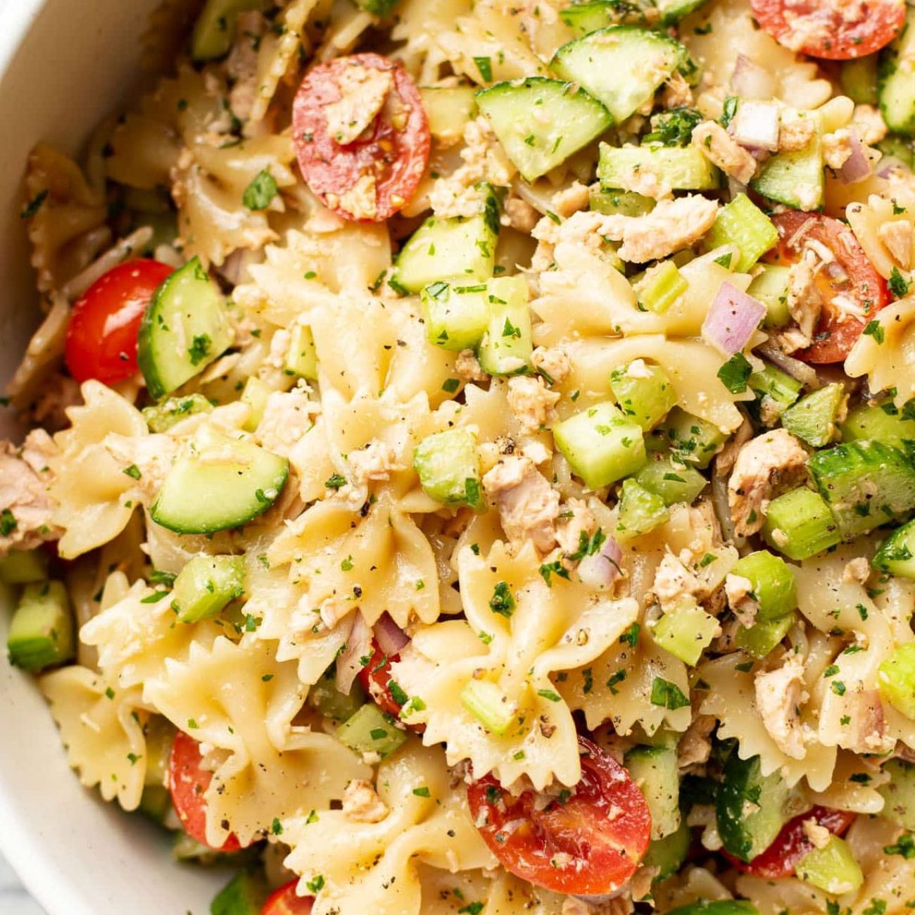 Healthy Tuna & Pasta Salad