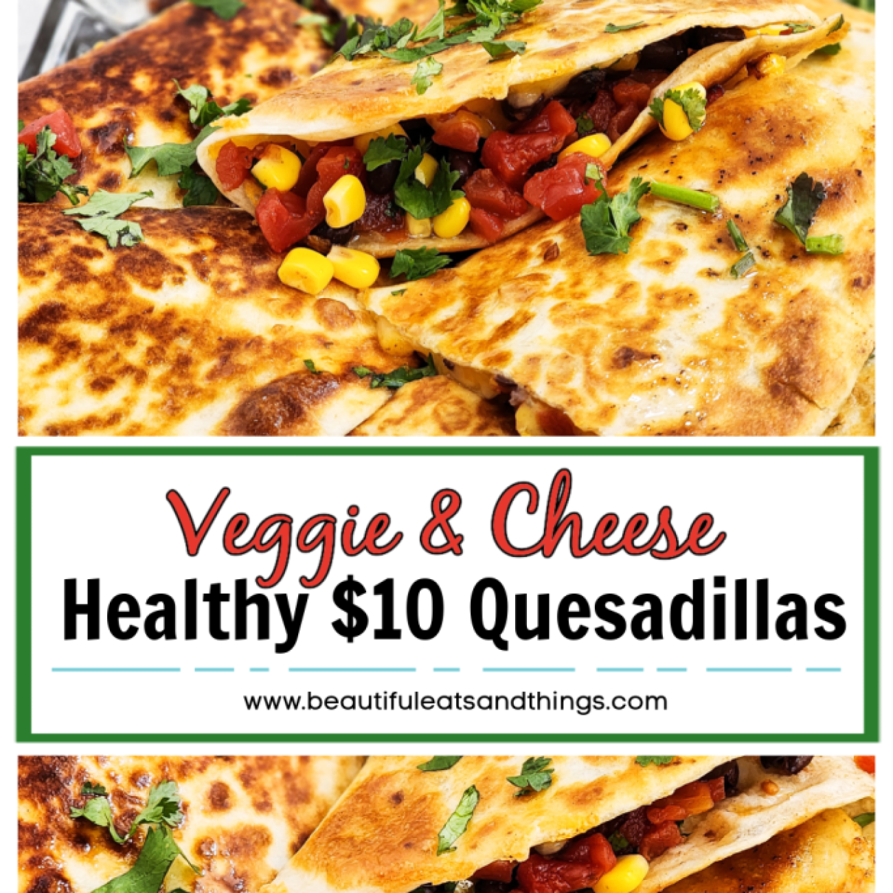 Healthy Vegetarian Quesadillas Packed with Fresh Veggies