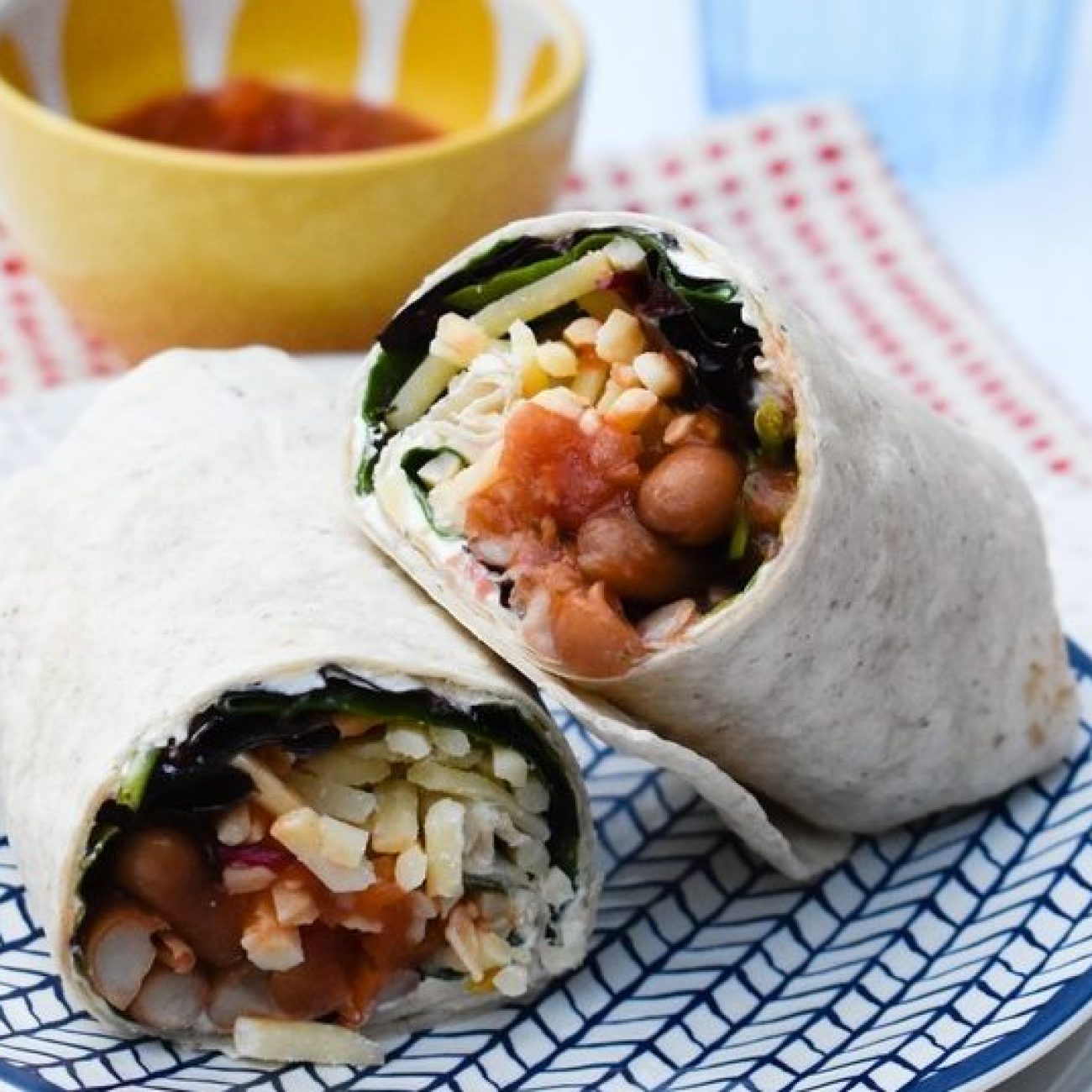 Healthy Vegetarian Tex-Mex Tortilla Wraps Recipe