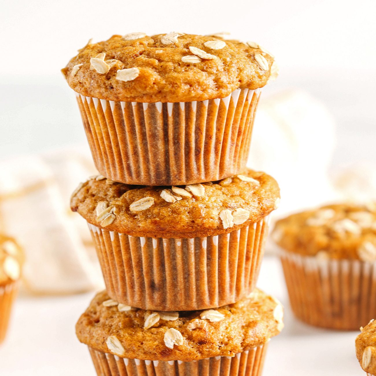 Healthy Whole Wheat Banana Muffins with a Touch of Honey