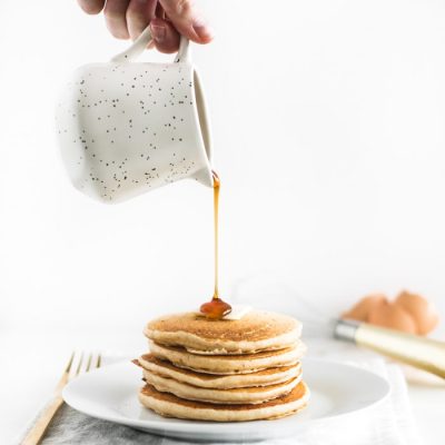 Healthy Whole Wheat Buttermilk Pancakes Recipe