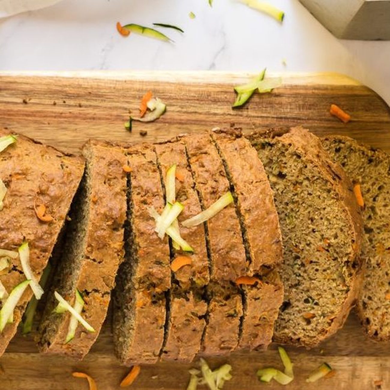 Healthy Whole Wheat Zucchini and Carrot Bread Recipe