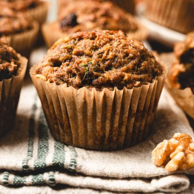 Healthy Zucchini Oatmeal Breakfast Muffins Recipe