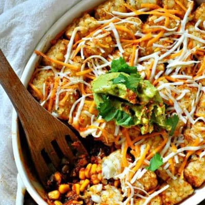 Hearty Meatless Tater Tot Casserole