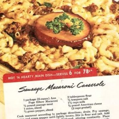 Hearty Sausage Noodle Casserole