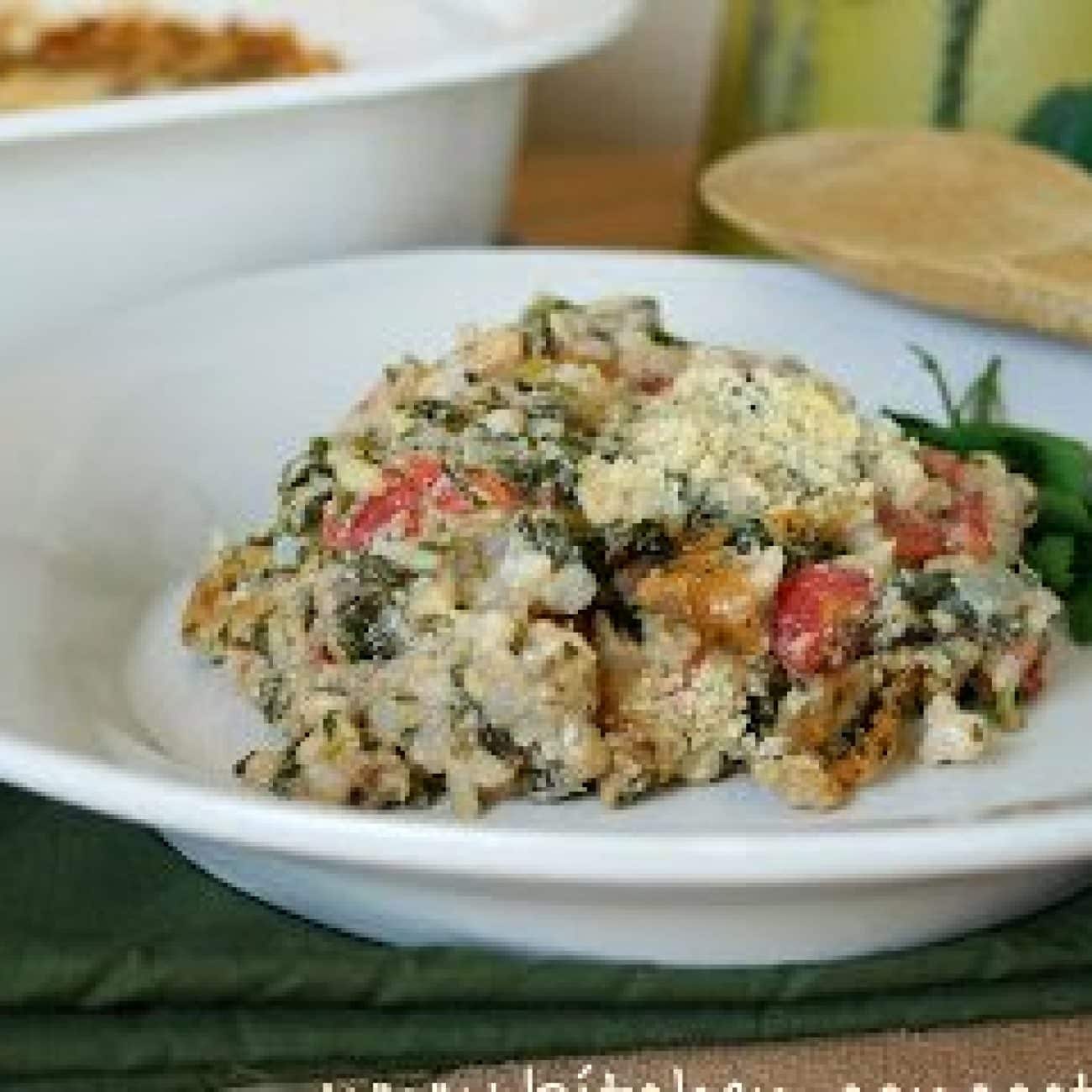 Hearty Spinach and Brown Rice Bake