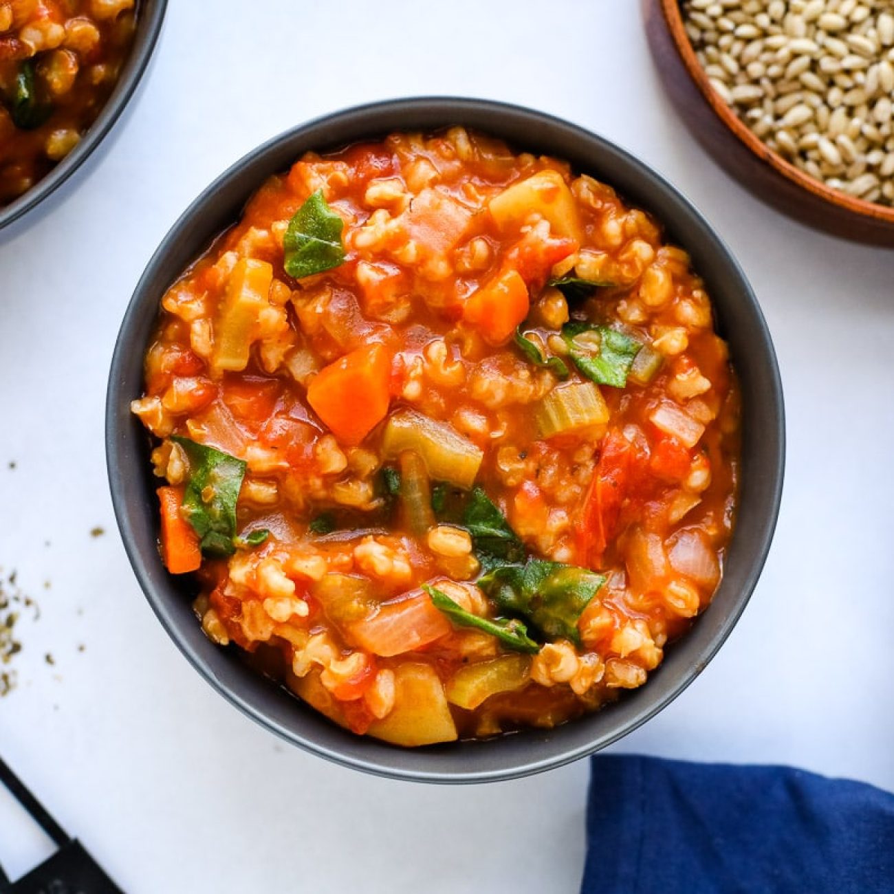 Hearty Vegetable and Barley Casserole Bake