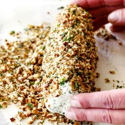 Herb And Peanut Goat Cheese Log