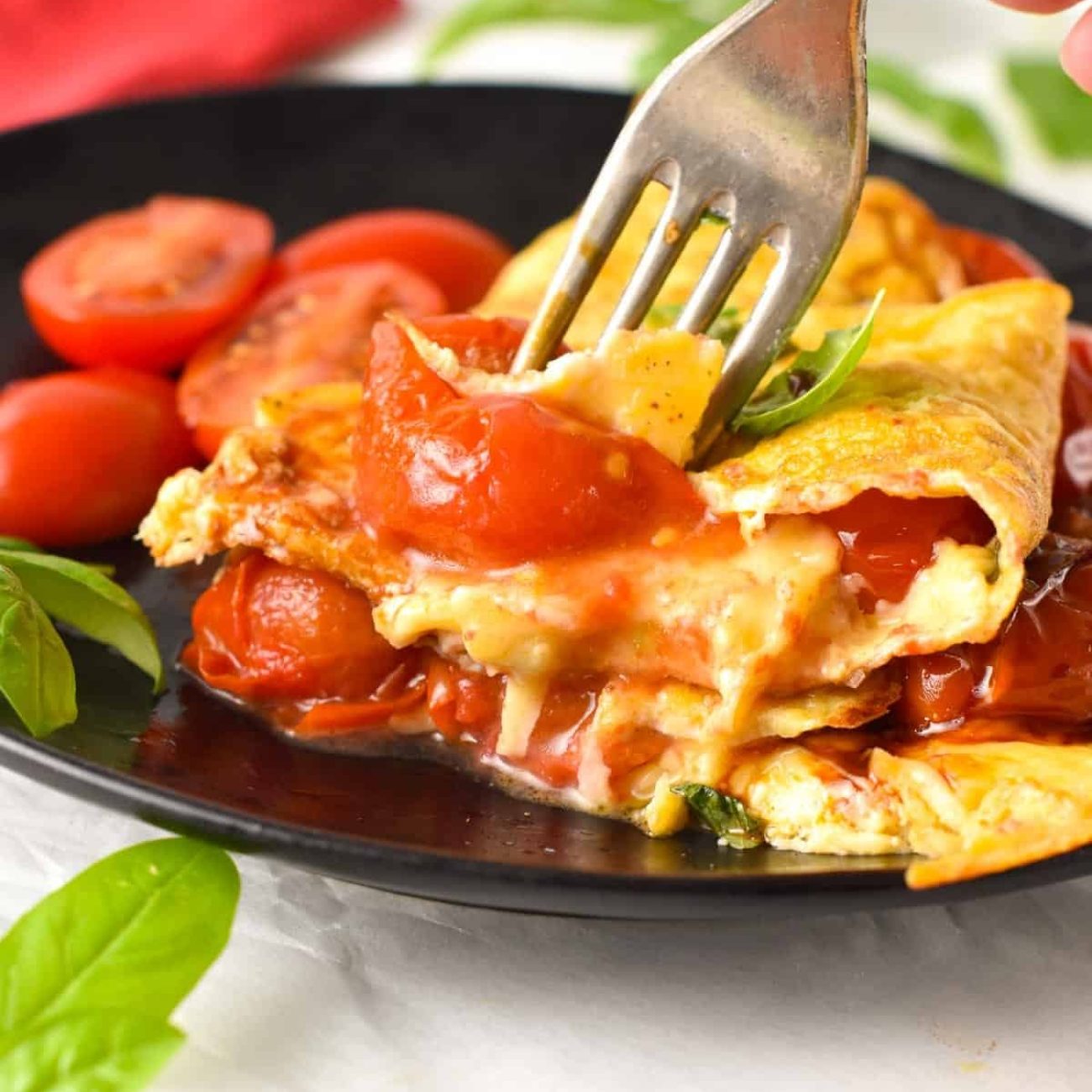 Herb-Infused Tomato Omelette Recipe