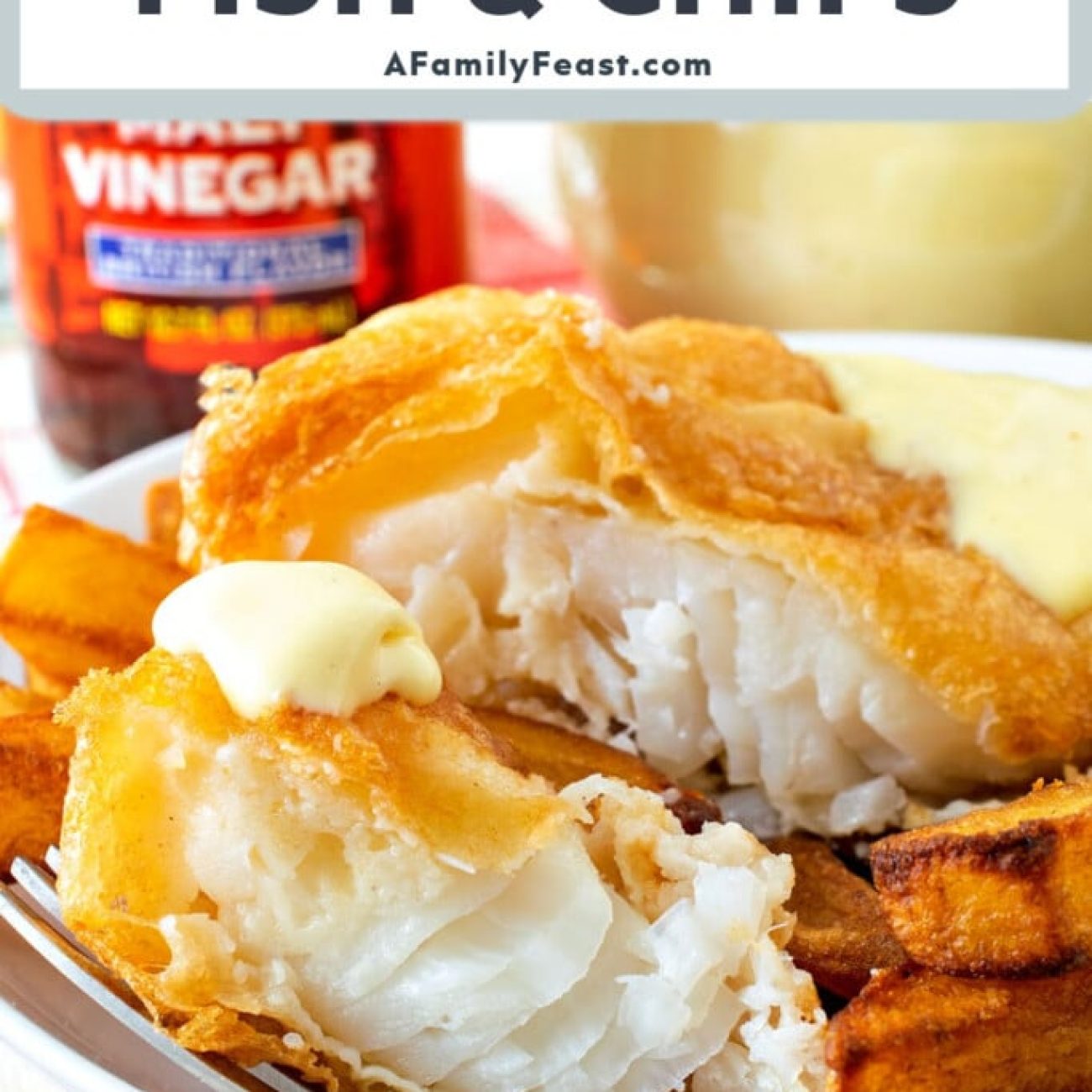 Here is an appetizer with the tart and salty flavour of classic English fish and chips without the fish