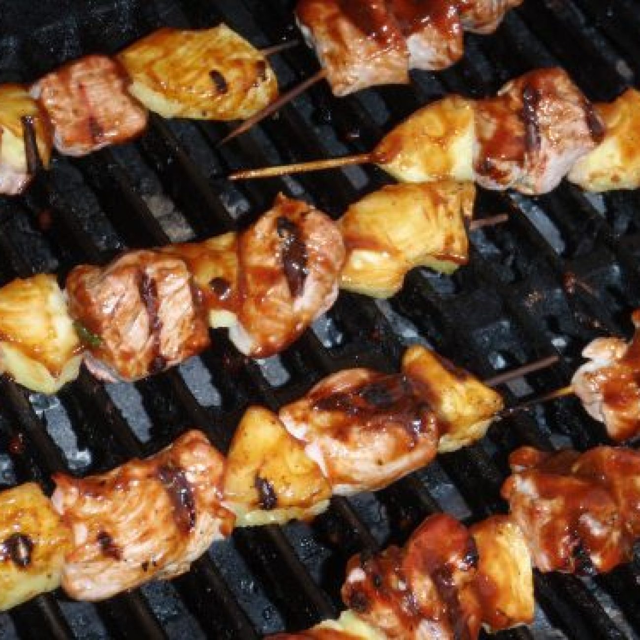 Hoisin-Glazed Pork Kabobs