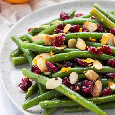 Holiday Beans With Cranberries