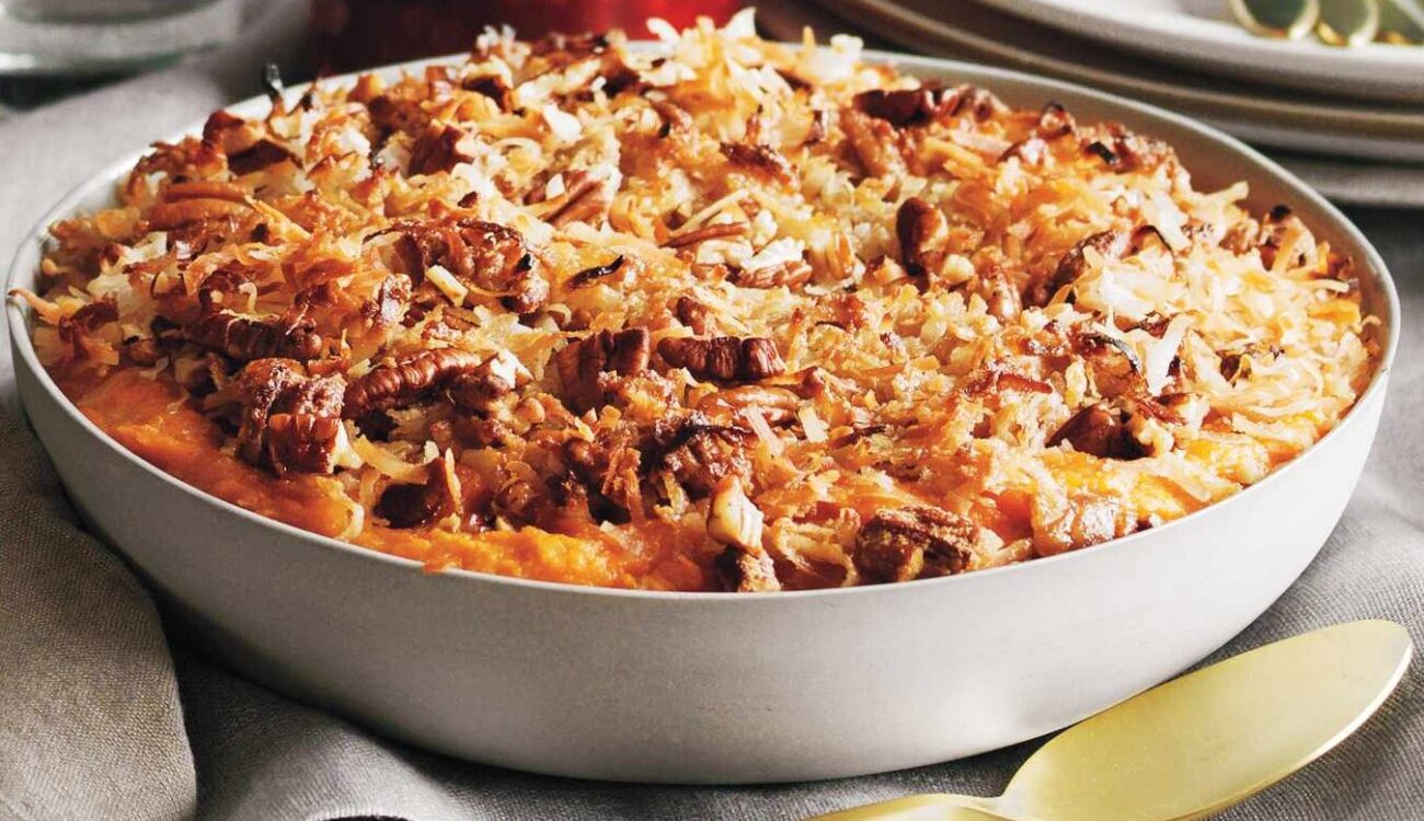 Holiday Sweet Potato Coconut Casserole