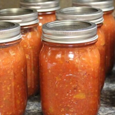 Homemade Canned Zucchini Salsa Recipe