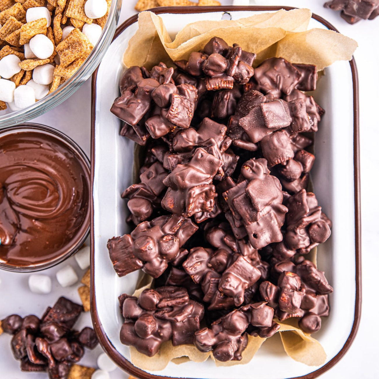 Homemade Chocolate and Graham Cracker Clusters Recipe