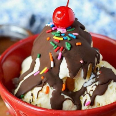 Homemade Magic Shell Ice Cream Topping