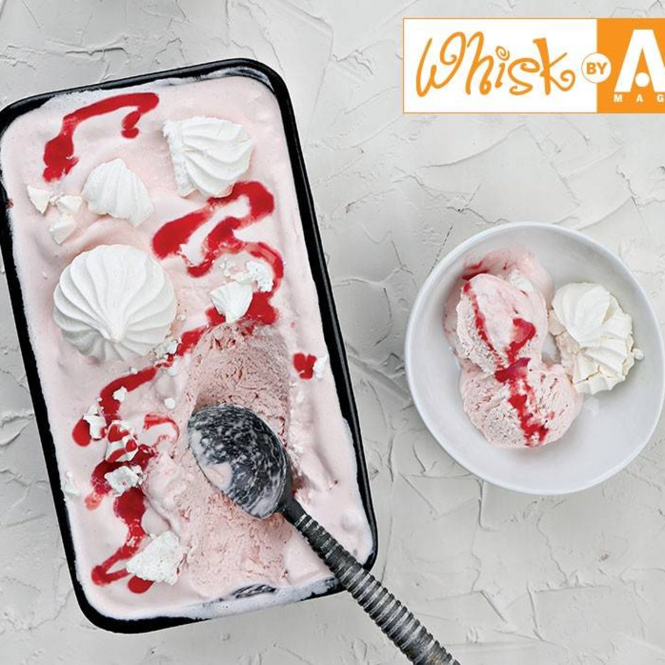 Homemade Strawberry-Apricot Swirl Ice Cream Recipe