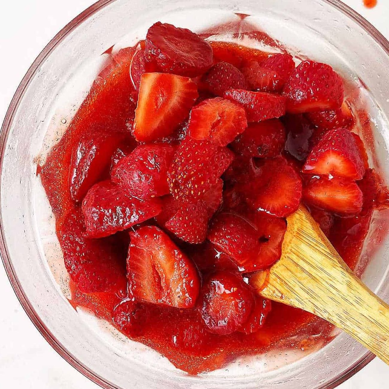 Homemade Warm Double Strawberry Sauce Recipe