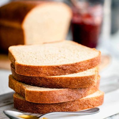 Honey Banana Whole Wheat Bread-Bread