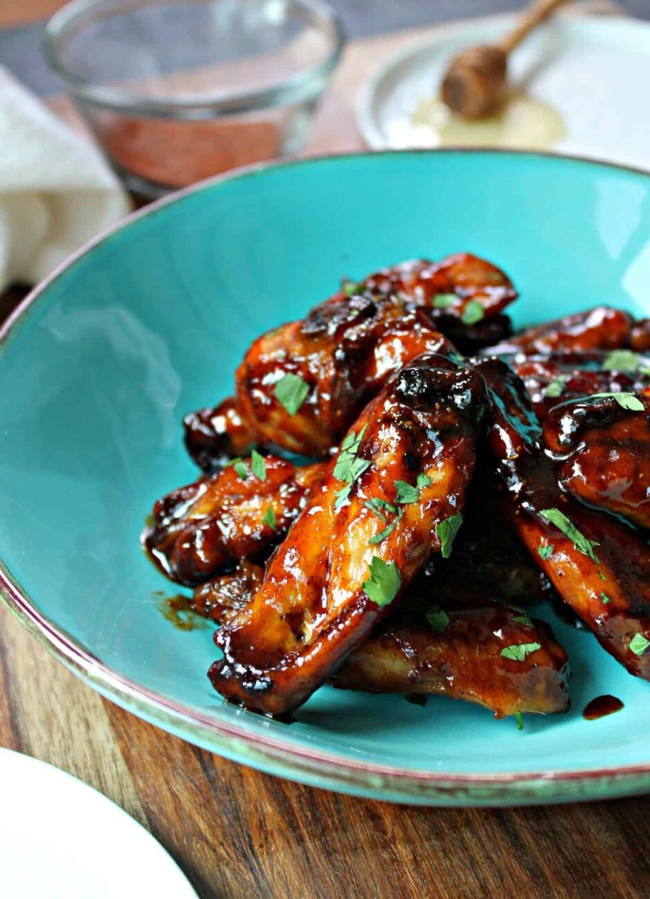 Honey-Glazed Chicken Wings with a Spicy Kick