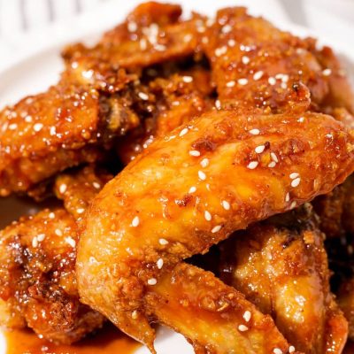 Honey-Glazed Crispy Chicken Wings Recipe