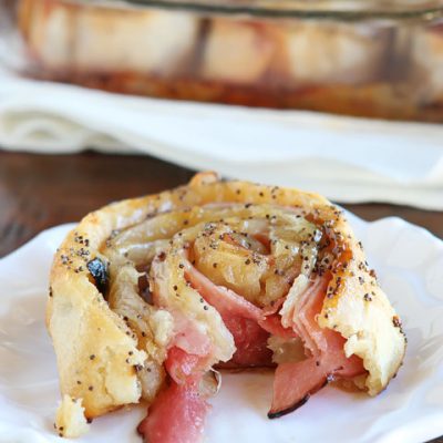 Honey Ham Tortilla Rolls With Dipping