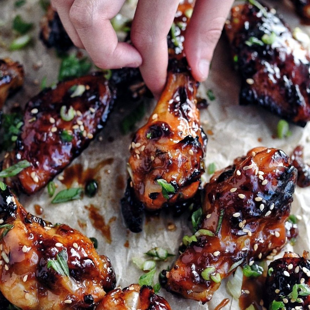 Honey Hoisin Glazed Wings