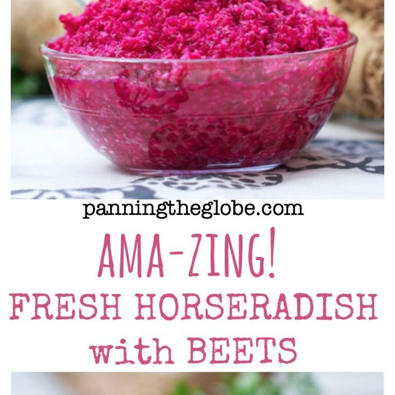 Horseradish With Red Beets