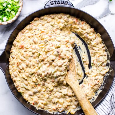 Hot And Spicy Cheesy Black- Eyed Pea Dip