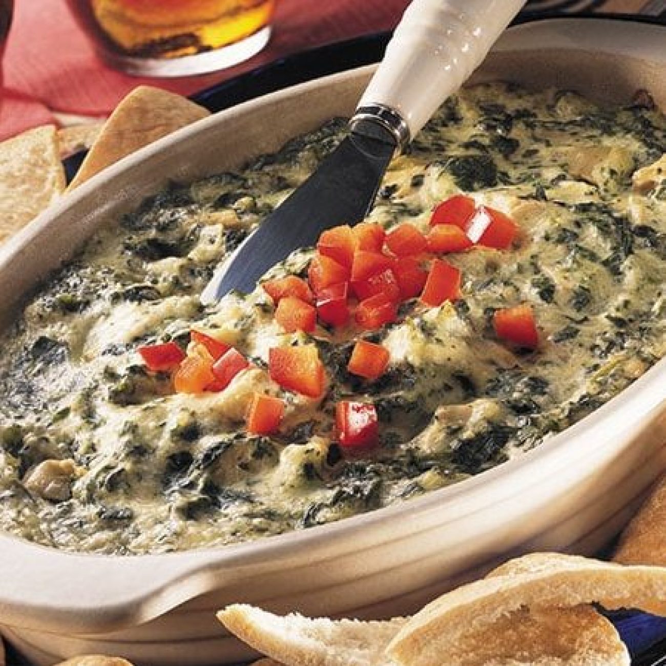 Hot Artichoke & Spinach Dip- Pampered Chef